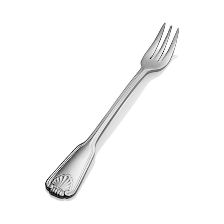 Bon Chef Shell, Oyster/Cocktail Fork, Mirror Finish, 18/10, 5.69" , set of 12 S2008